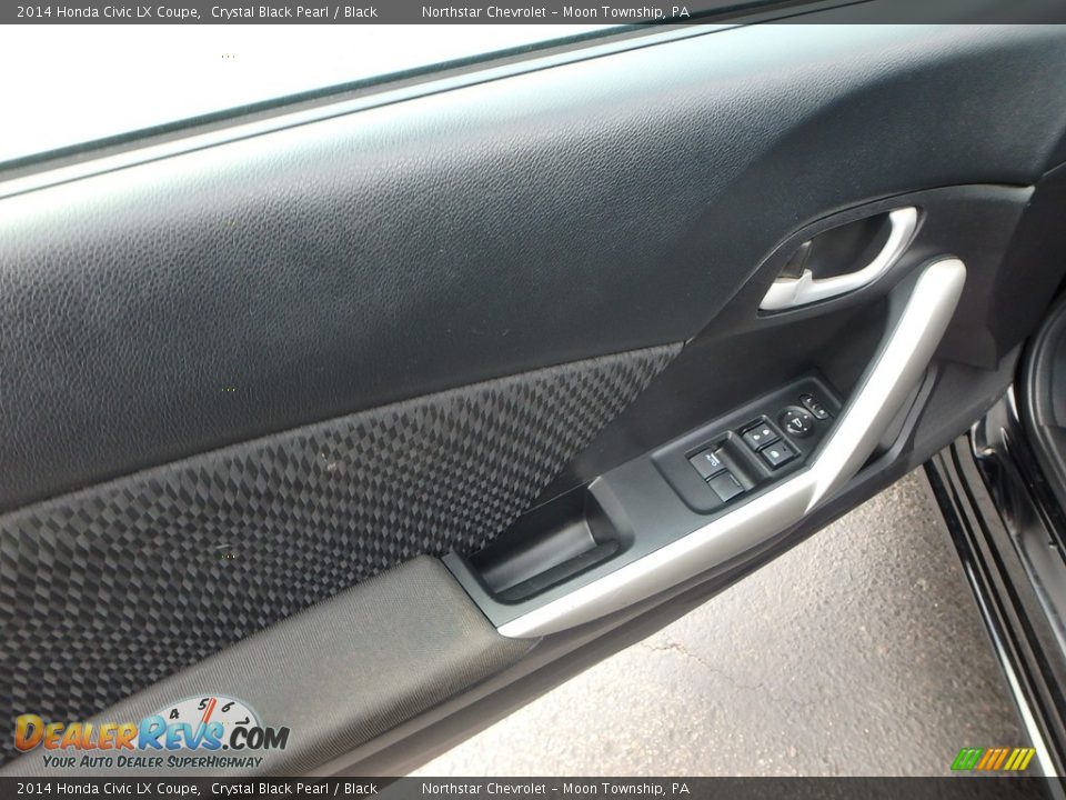 2014 Honda Civic LX Coupe Crystal Black Pearl / Black Photo #22