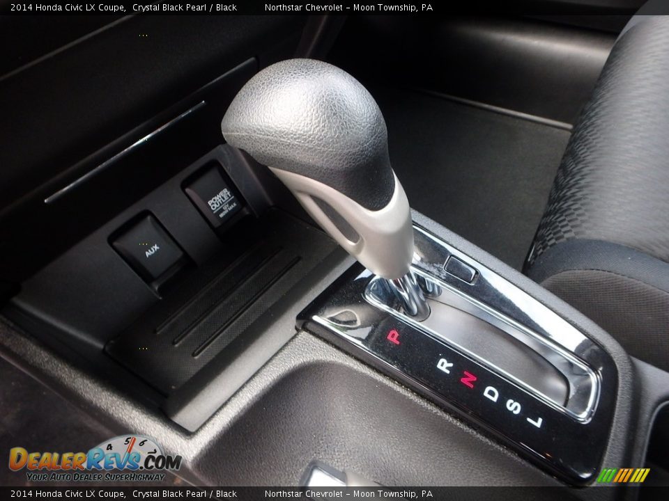 2014 Honda Civic LX Coupe Crystal Black Pearl / Black Photo #25