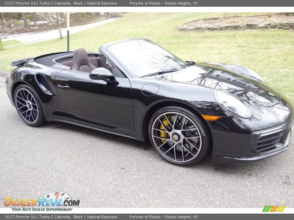 Front 3/4 View of 2017 Porsche 911 Turbo S Cabriolet Photo #11