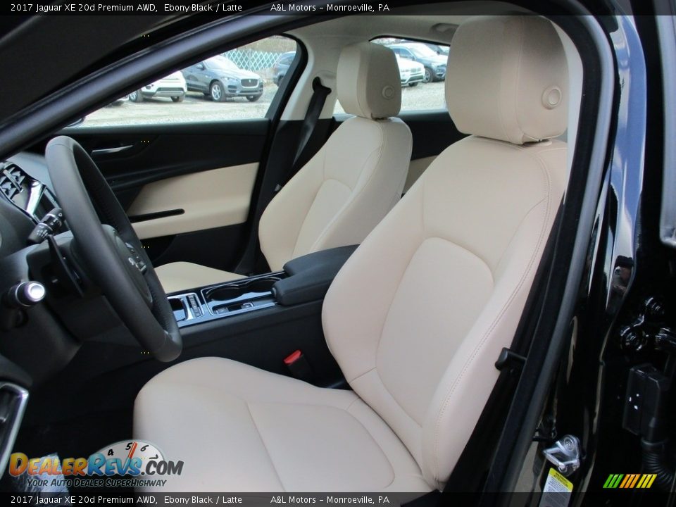 Front Seat of 2017 Jaguar XE 20d Premium AWD Photo #13
