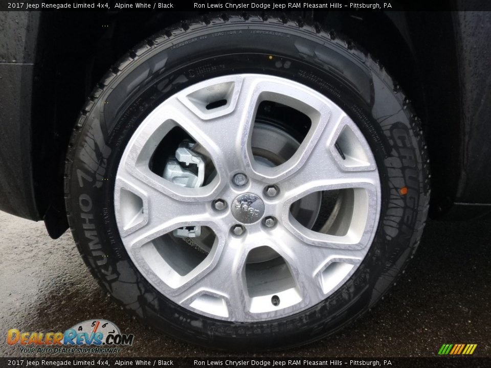 2017 Jeep Renegade Limited 4x4 Alpine White / Black Photo #7