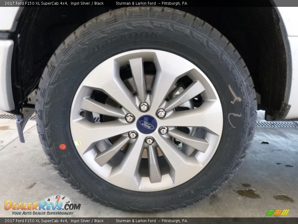 2017 Ford F150 XL SuperCab 4x4 Ingot Silver / Black Photo #5