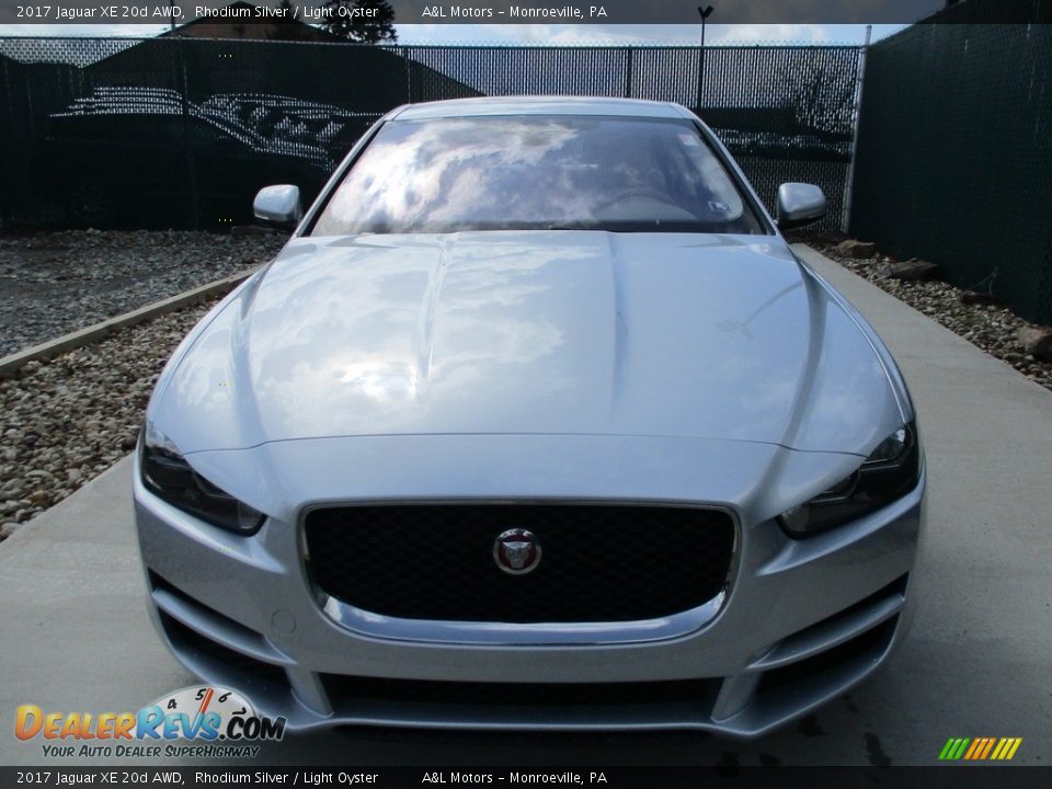 2017 Jaguar XE 20d AWD Rhodium Silver / Light Oyster Photo #7