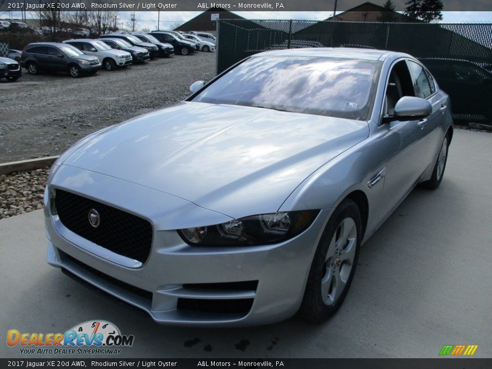 2017 Jaguar XE 20d AWD Rhodium Silver / Light Oyster Photo #8