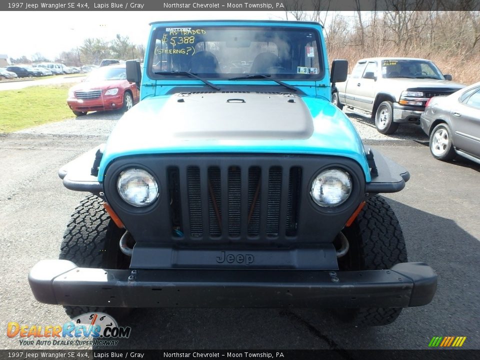 1997 Jeep Wrangler SE 4x4 Lapis Blue / Gray Photo #6