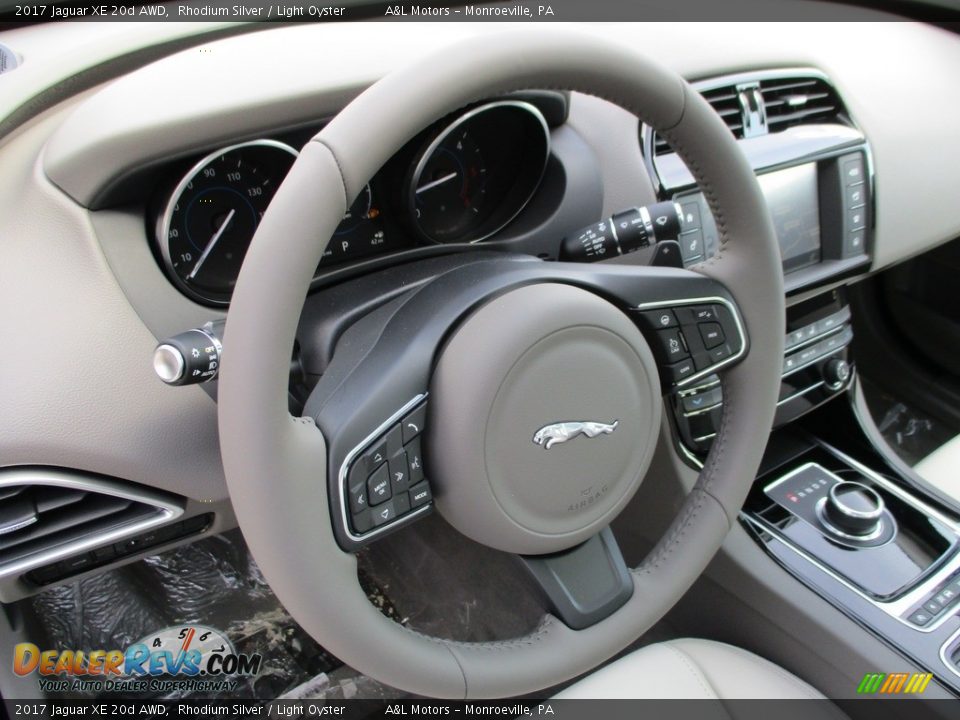 2017 Jaguar XE 20d AWD Rhodium Silver / Light Oyster Photo #15