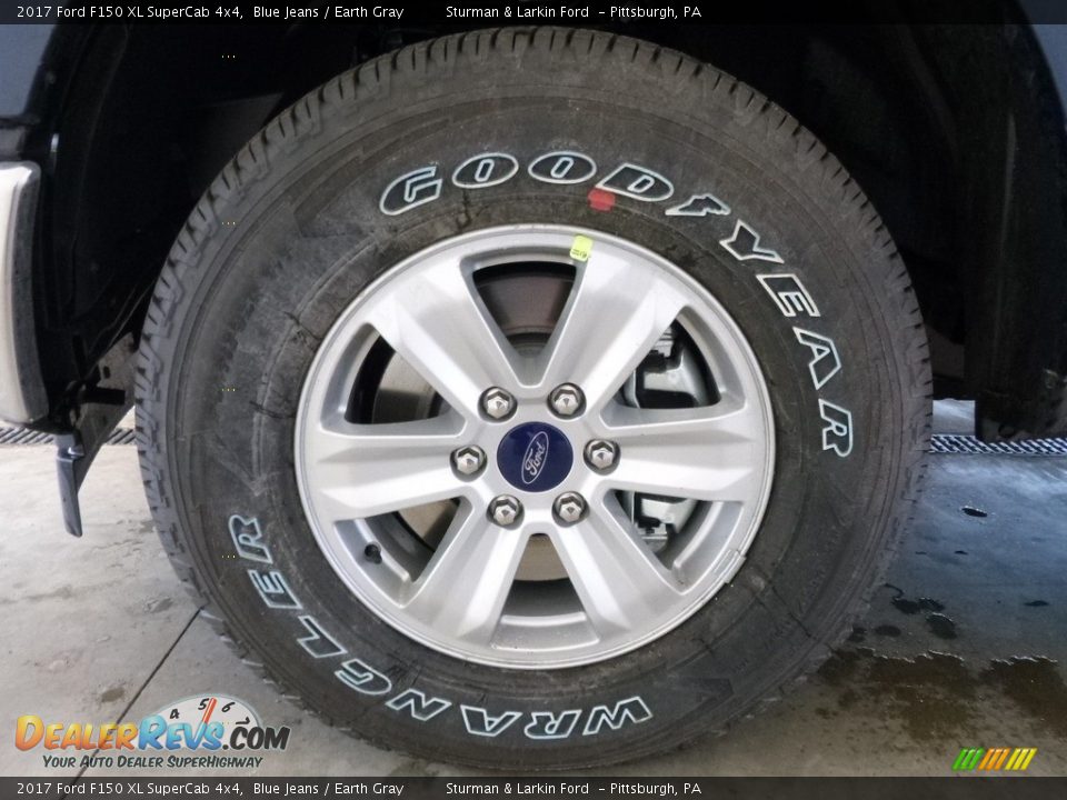 2017 Ford F150 XL SuperCab 4x4 Blue Jeans / Earth Gray Photo #5
