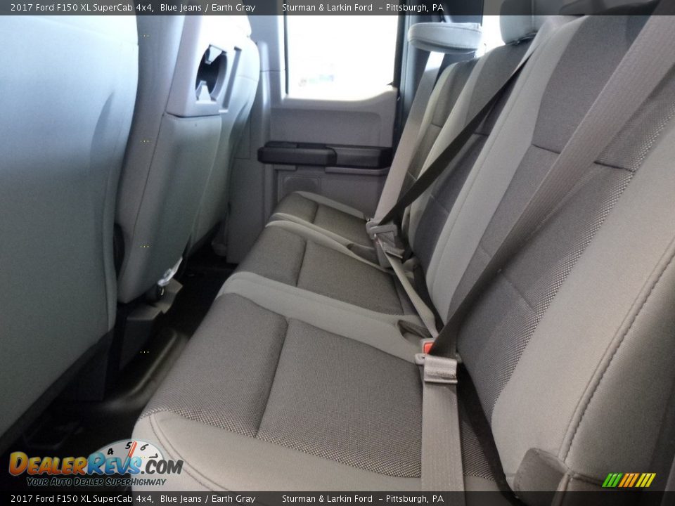 2017 Ford F150 XL SuperCab 4x4 Blue Jeans / Earth Gray Photo #7