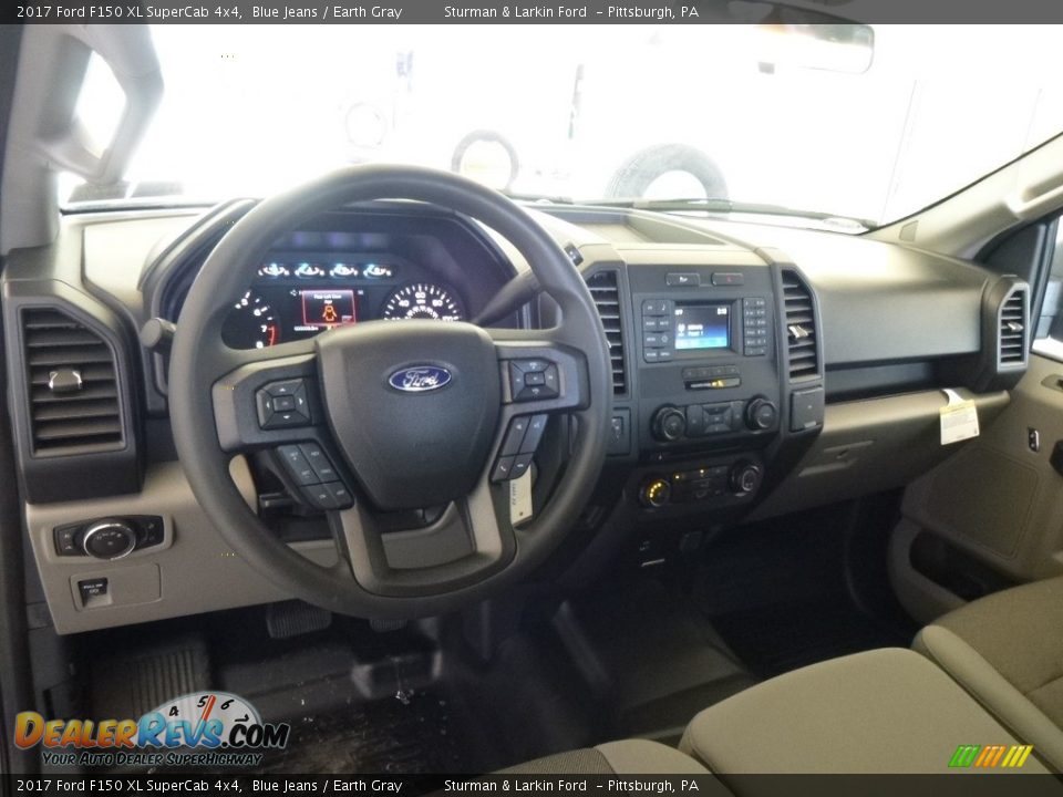 2017 Ford F150 XL SuperCab 4x4 Blue Jeans / Earth Gray Photo #8