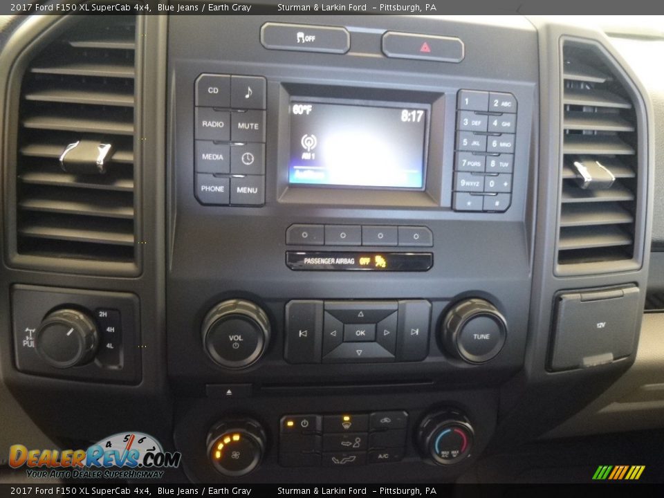 2017 Ford F150 XL SuperCab 4x4 Blue Jeans / Earth Gray Photo #15
