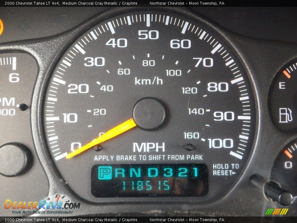2000 Chevrolet Tahoe LT 4x4 Medium Charcoal Gray Metallic / Graphite Photo #15