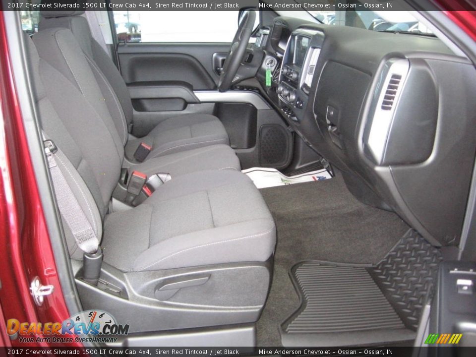 2017 Chevrolet Silverado 1500 LT Crew Cab 4x4 Siren Red Tintcoat / Jet Black Photo #15