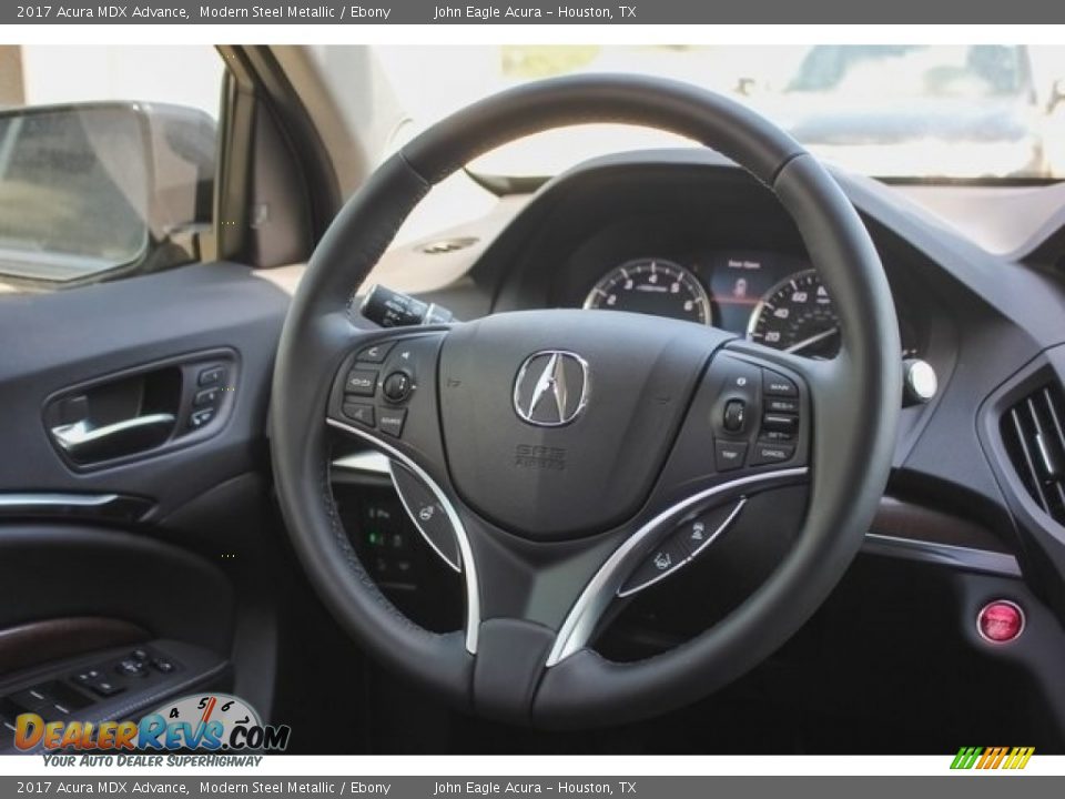 2017 Acura MDX Advance Modern Steel Metallic / Ebony Photo #29