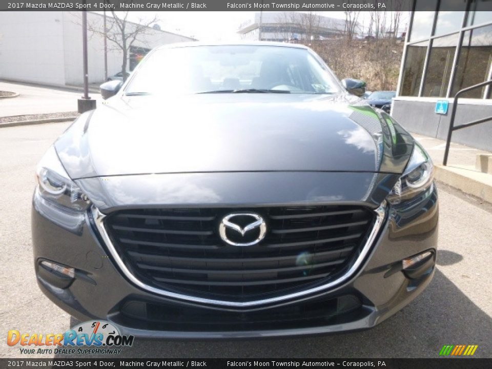 2017 Mazda MAZDA3 Sport 4 Door Machine Gray Metallic / Black Photo #4