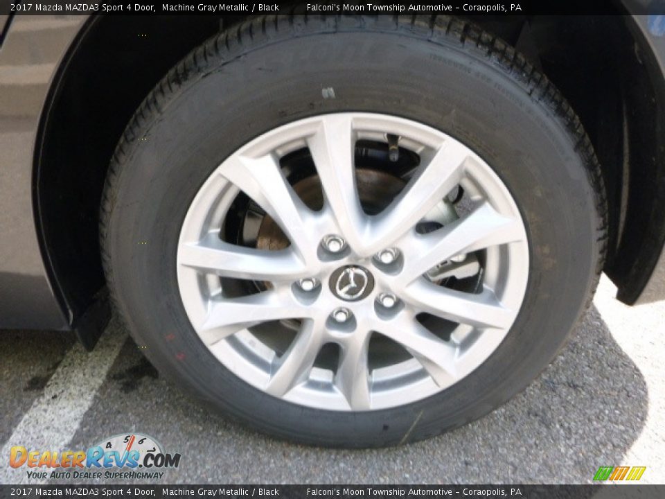 2017 Mazda MAZDA3 Sport 4 Door Machine Gray Metallic / Black Photo #7