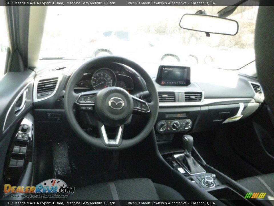 2017 Mazda MAZDA3 Sport 4 Door Machine Gray Metallic / Black Photo #8