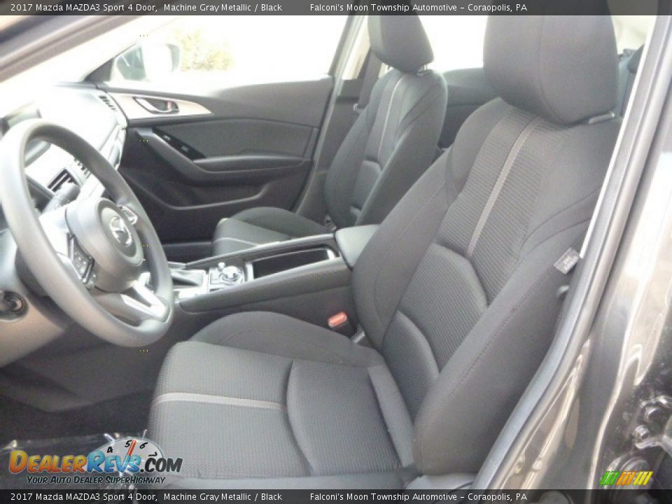 2017 Mazda MAZDA3 Sport 4 Door Machine Gray Metallic / Black Photo #10