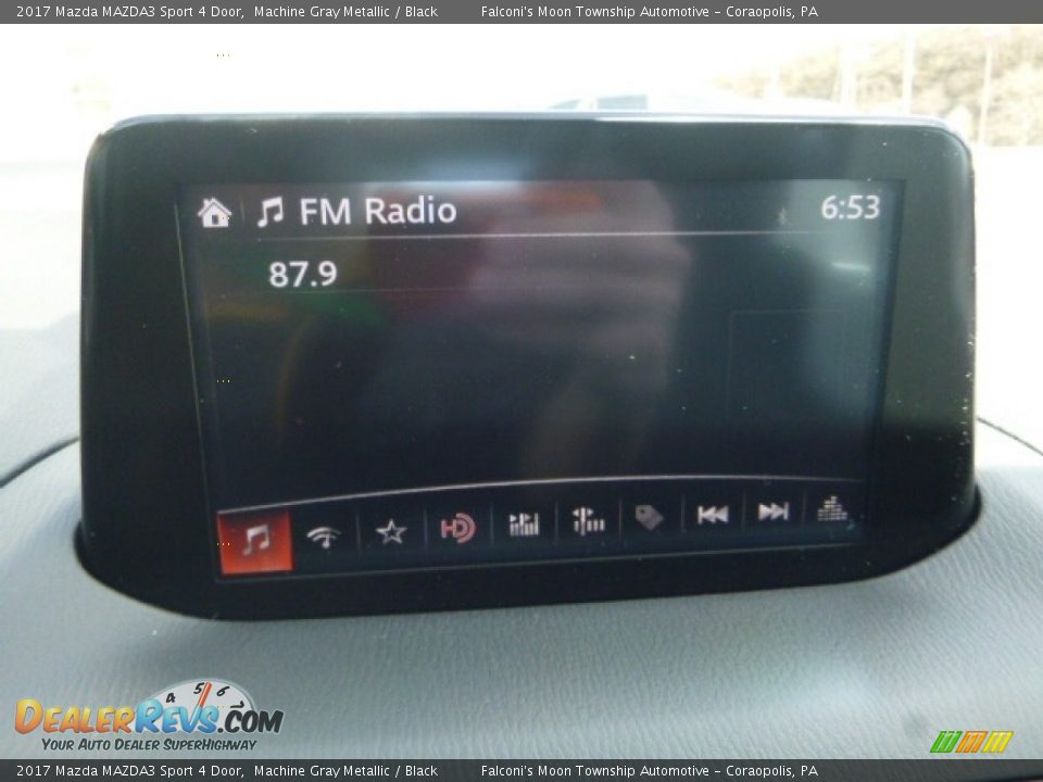 2017 Mazda MAZDA3 Sport 4 Door Machine Gray Metallic / Black Photo #13