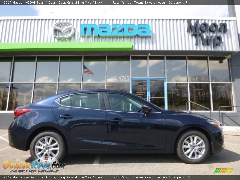 2017 Mazda MAZDA3 Sport 4 Door Deep Crystal Blue Mica / Black Photo #1