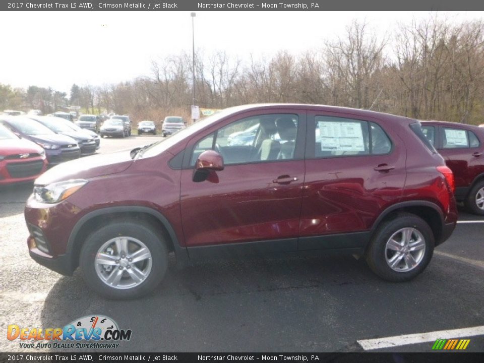 2017 Chevrolet Trax LS AWD Crimson Metallic / Jet Black Photo #2