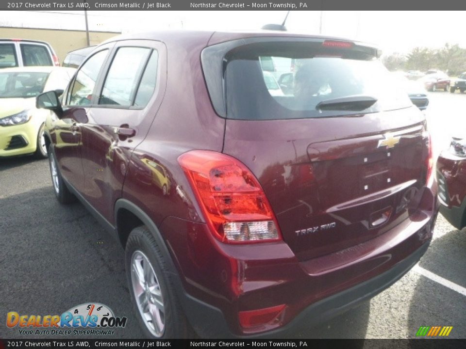 2017 Chevrolet Trax LS AWD Crimson Metallic / Jet Black Photo #3