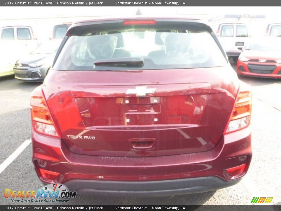 2017 Chevrolet Trax LS AWD Crimson Metallic / Jet Black Photo #4