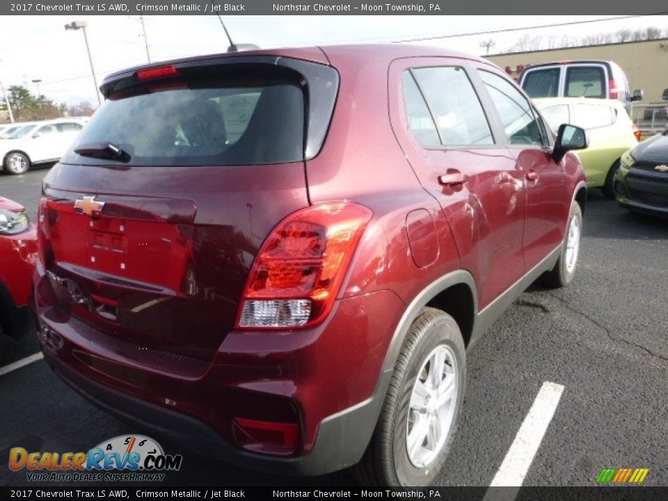 2017 Chevrolet Trax LS AWD Crimson Metallic / Jet Black Photo #5