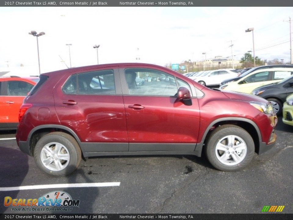 2017 Chevrolet Trax LS AWD Crimson Metallic / Jet Black Photo #6
