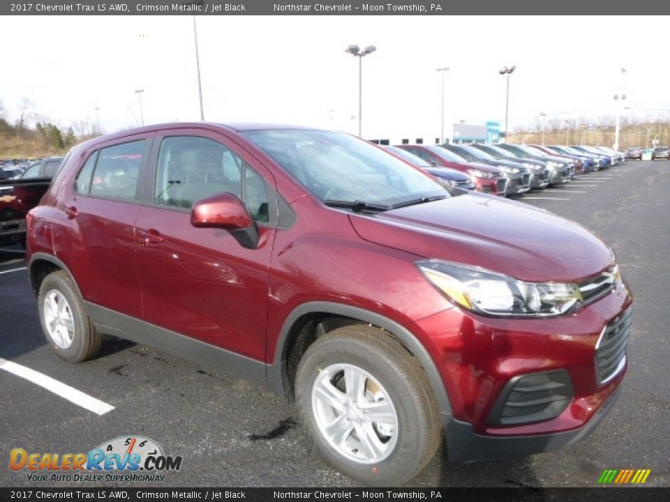 2017 Chevrolet Trax LS AWD Crimson Metallic / Jet Black Photo #7