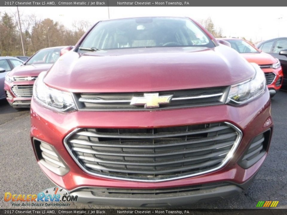 2017 Chevrolet Trax LS AWD Crimson Metallic / Jet Black Photo #8