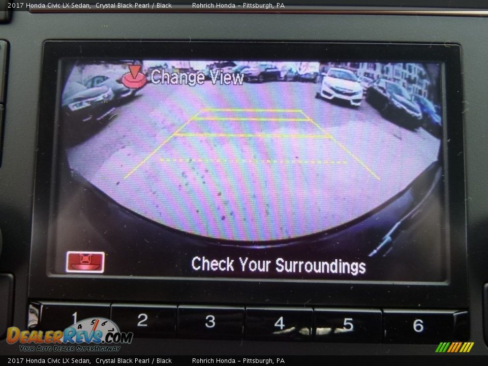 2017 Honda Civic LX Sedan Crystal Black Pearl / Black Photo #14