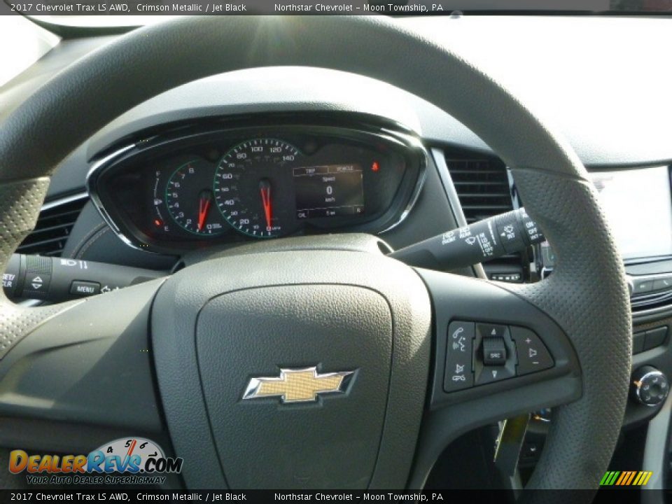 2017 Chevrolet Trax LS AWD Crimson Metallic / Jet Black Photo #20
