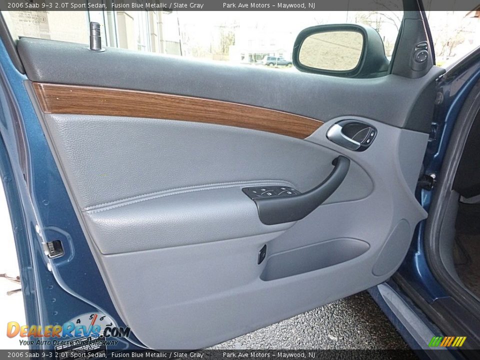 2006 Saab 9-3 2.0T Sport Sedan Fusion Blue Metallic / Slate Gray Photo #10