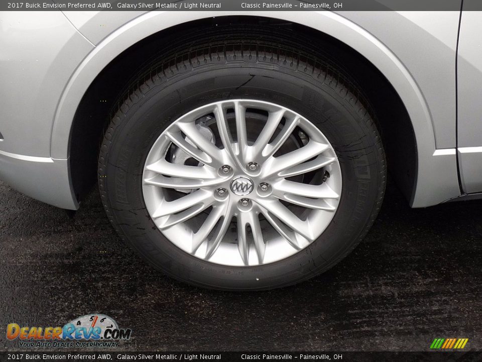 2017 Buick Envision Preferred AWD Galaxy Silver Metallic / Light Neutral Photo #5