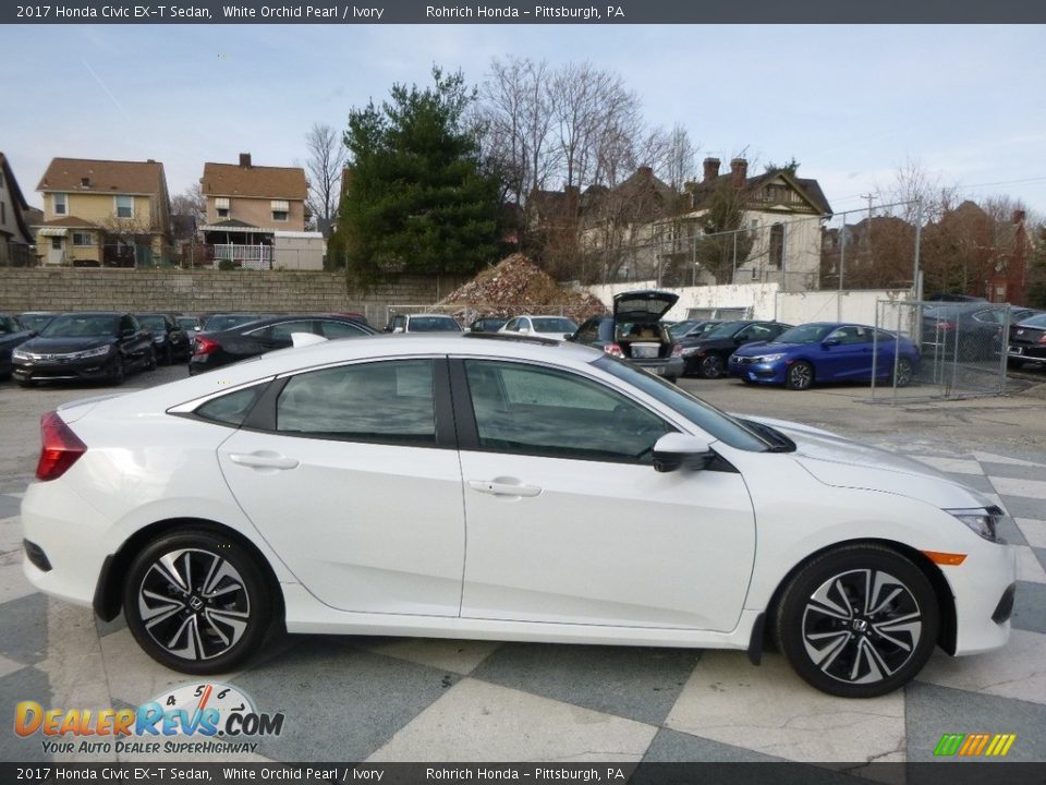 2017 Honda Civic EX-T Sedan White Orchid Pearl / Ivory Photo #2