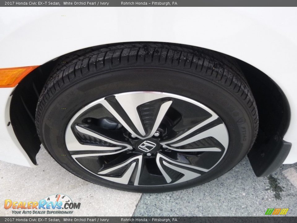 2017 Honda Civic EX-T Sedan White Orchid Pearl / Ivory Photo #5