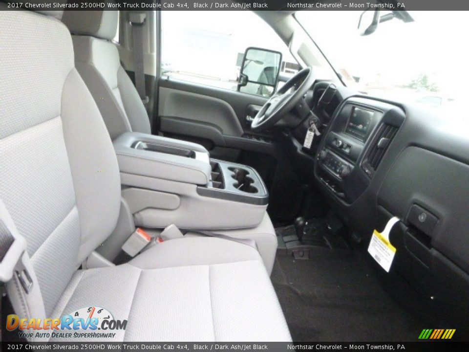 2017 Chevrolet Silverado 2500HD Work Truck Double Cab 4x4 Black / Dark Ash/Jet Black Photo #9