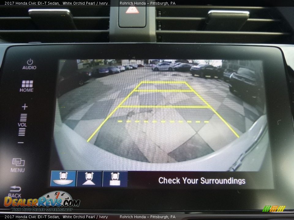 2017 Honda Civic EX-T Sedan White Orchid Pearl / Ivory Photo #13