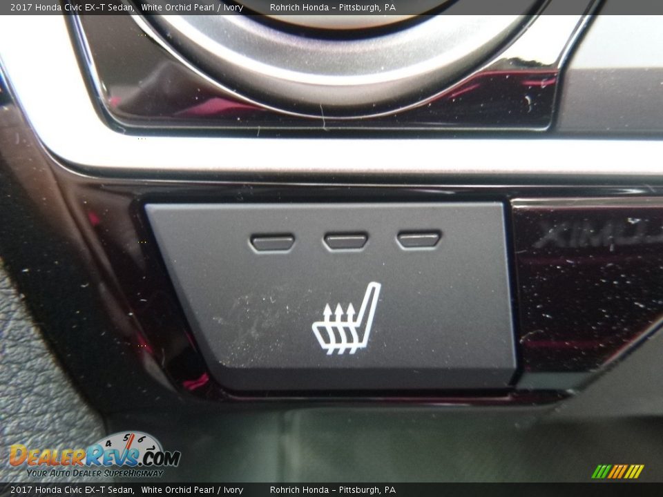 2017 Honda Civic EX-T Sedan White Orchid Pearl / Ivory Photo #14