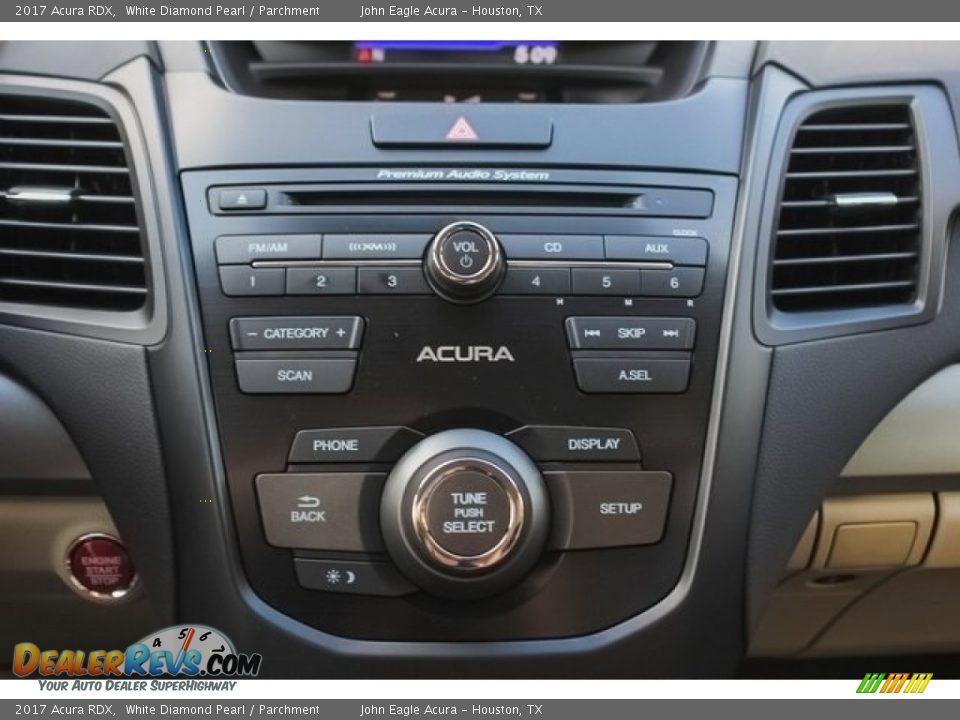 2017 Acura RDX White Diamond Pearl / Parchment Photo #36