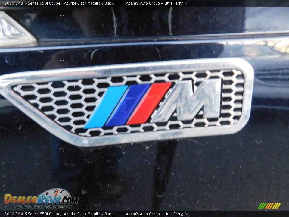 2010 BMW 6 Series 650i Coupe Azurite Black Metallic / Black Photo #11