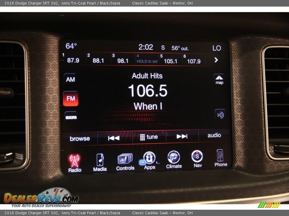 2016 Dodge Charger SRT 392 Ivory Tri-Coat Pearl / Black/Sepia Photo #18