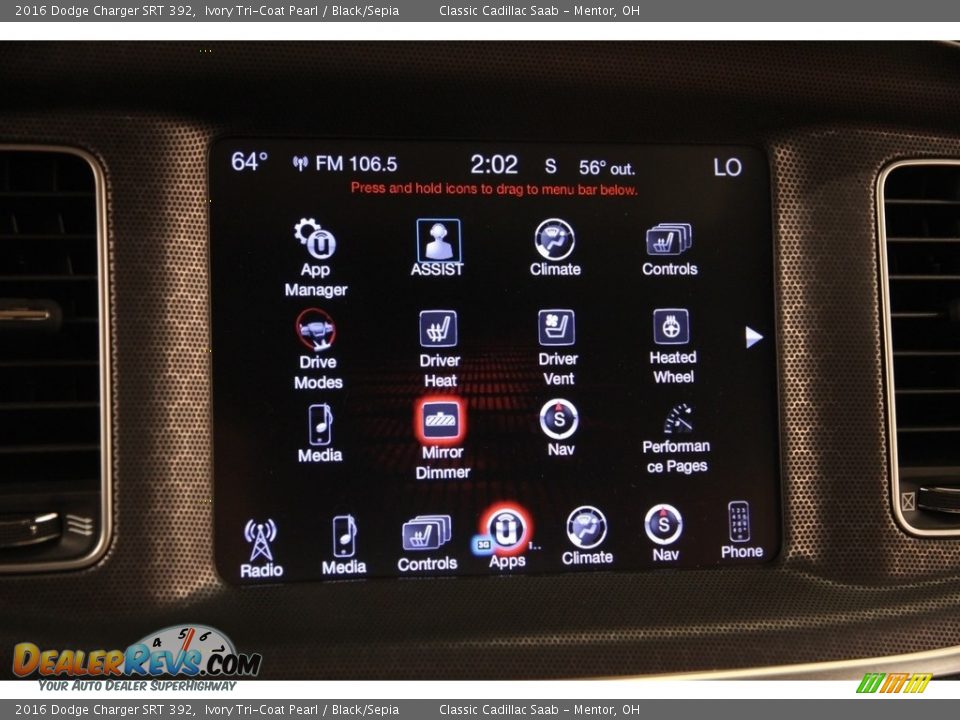 2016 Dodge Charger SRT 392 Ivory Tri-Coat Pearl / Black/Sepia Photo #19