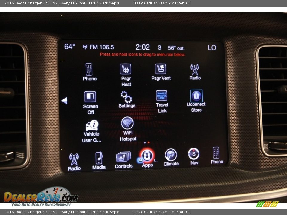 2016 Dodge Charger SRT 392 Ivory Tri-Coat Pearl / Black/Sepia Photo #20