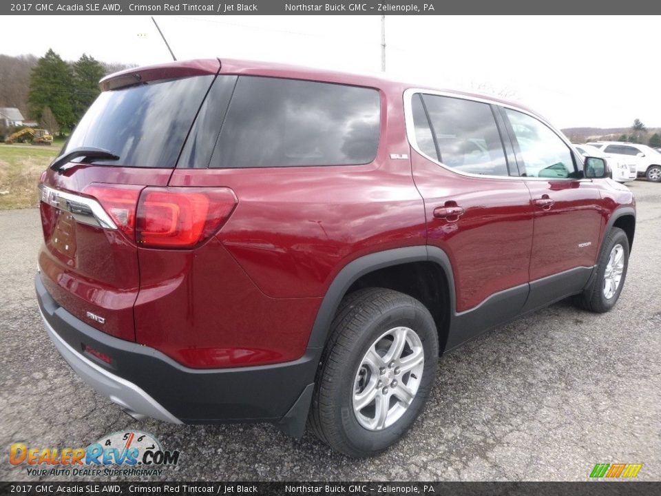 2017 GMC Acadia SLE AWD Crimson Red Tintcoat / Jet Black Photo #5