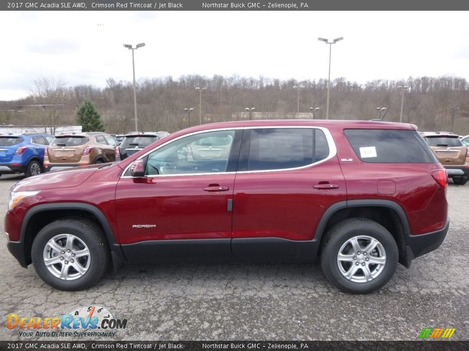 2017 GMC Acadia SLE AWD Crimson Red Tintcoat / Jet Black Photo #9