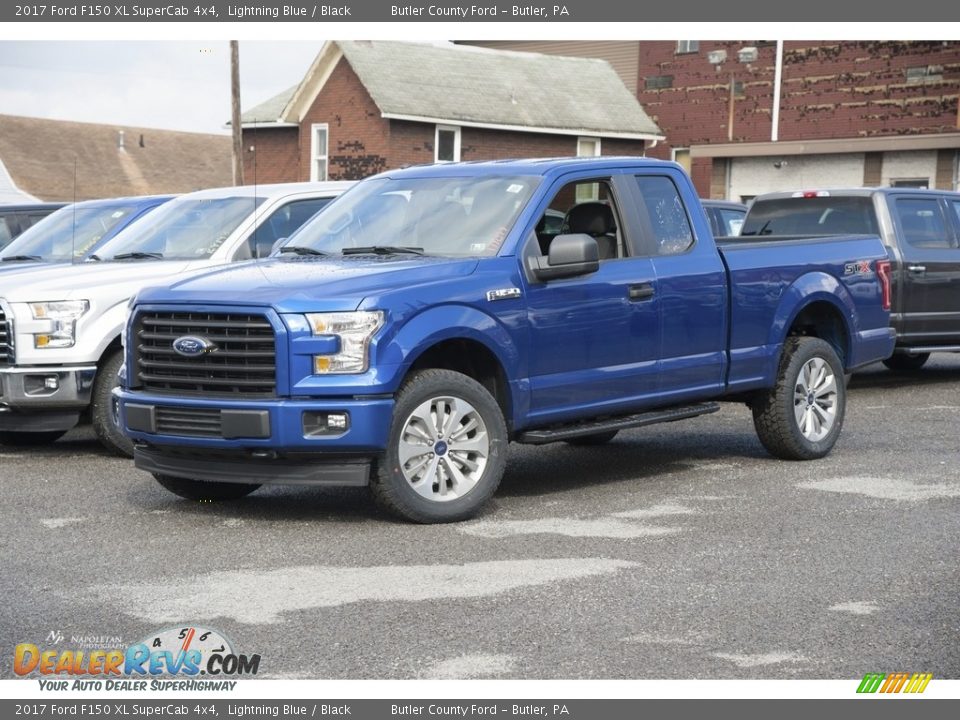 2017 Ford F150 XL SuperCab 4x4 Lightning Blue / Black Photo #1