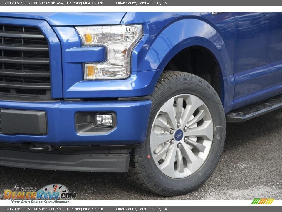 2017 Ford F150 XL SuperCab 4x4 Lightning Blue / Black Photo #2