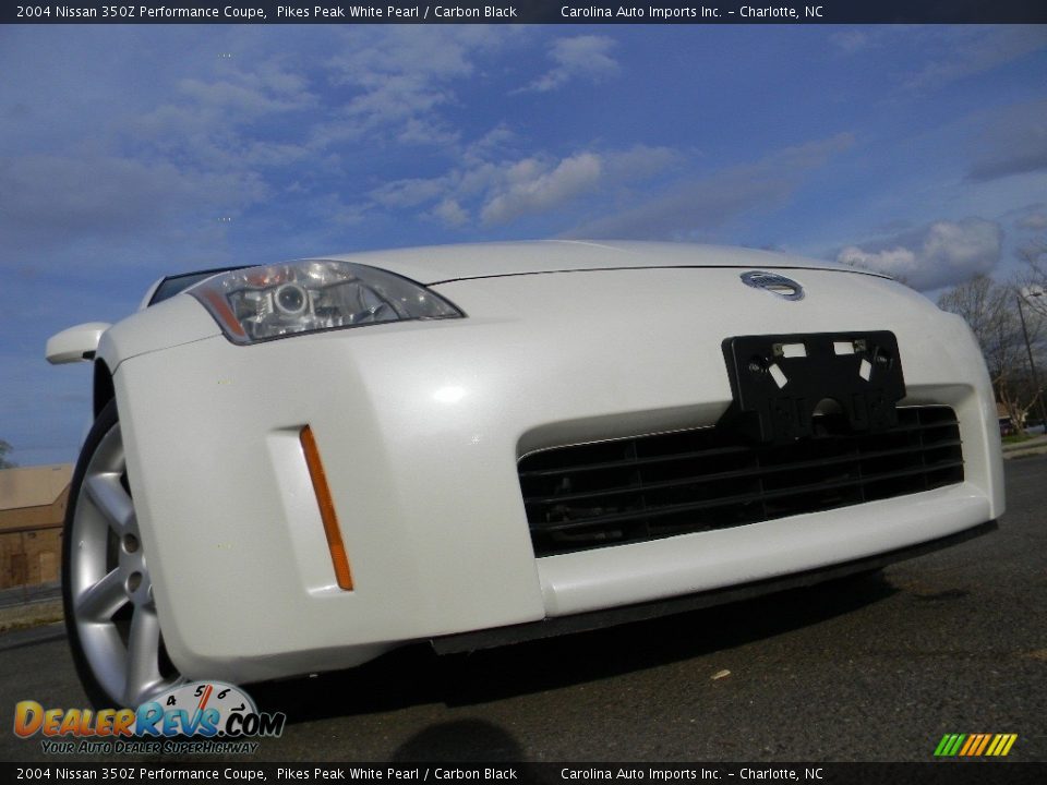 2004 Nissan 350Z Performance Coupe Pikes Peak White Pearl / Carbon Black Photo #1
