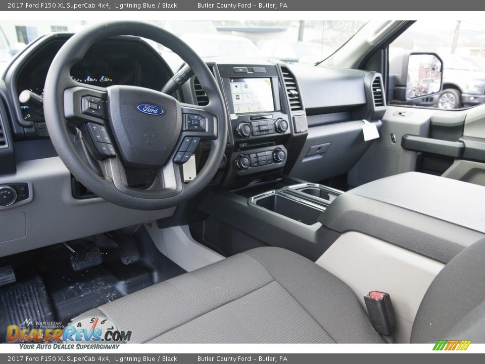 2017 Ford F150 XL SuperCab 4x4 Lightning Blue / Black Photo #7